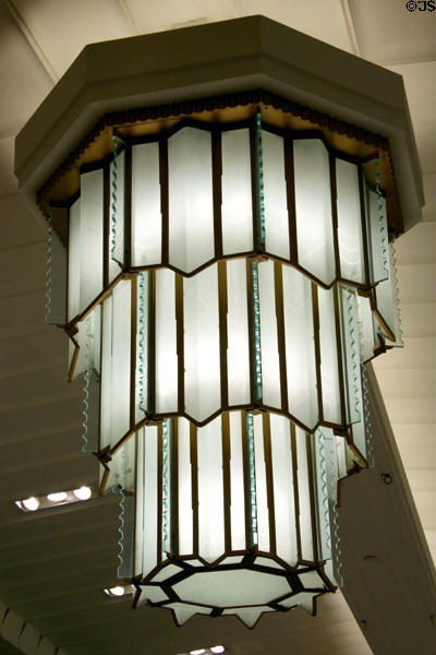 Art deco light fixture in Macy's Department Store. New York, NY.