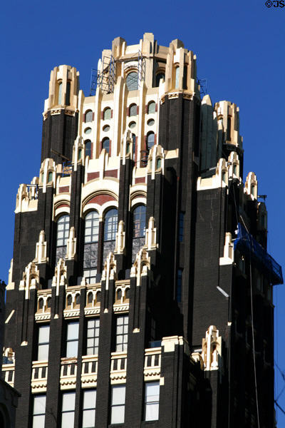 American Radiator Building (now Bryant Park Hotel) (1924) (40 W. 40th St.) (23 floors). New York, NY. Style: Art Deco. Architect: Raymond Hood of Hood & Howells.