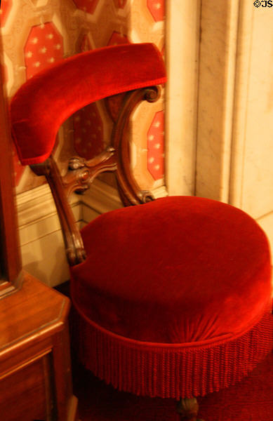 Teddy's childhood chair in back parlor of Theodore Roosevelt Birthplace. New York, NY.