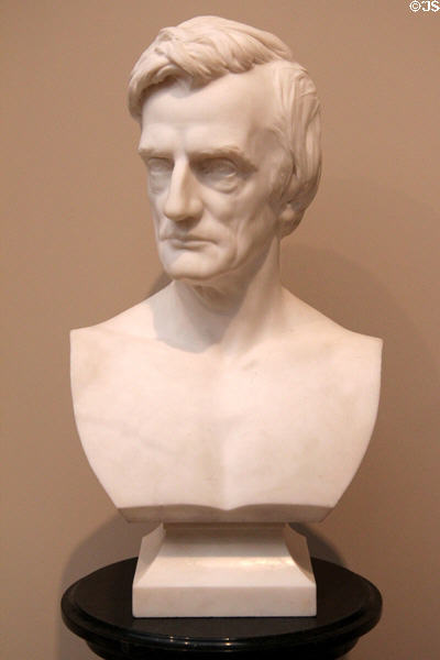 William Maxwell Evarts marble bust (1872) by Augustus Saint-Gaudens at Metropolitan Museum of Art. New York, NY.