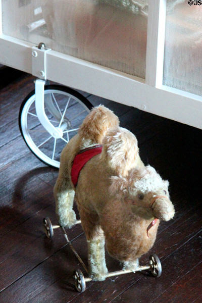 Wheeled toy camel in Nursery at Roosevelt's House Sagamore Hill NHS. Cove Neck, NY.