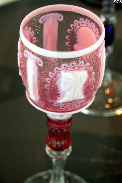 Glass goblet (1931-5) by A. Douglas Nash of Libbey Glass Co. at Toledo Glass Pavilion. Toledo, OH.