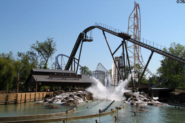 Array of roller coasters at Cedar Point. Sandusky, OH.