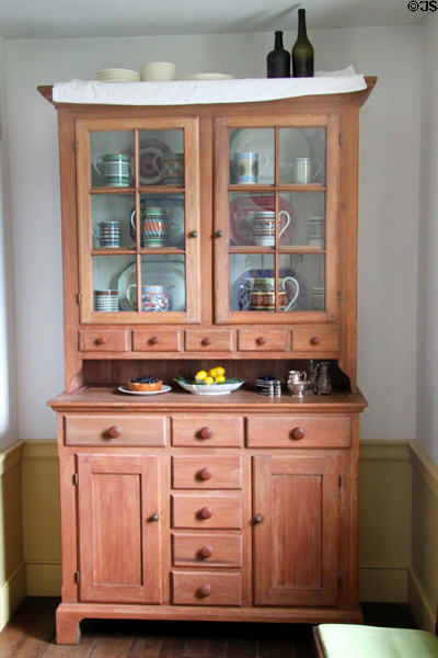 Crockery cabinet at Johnston Farm. Piqua, OH.