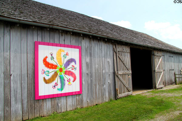 Outer protective structure of Johnston Farm barn. Piqua, OH.