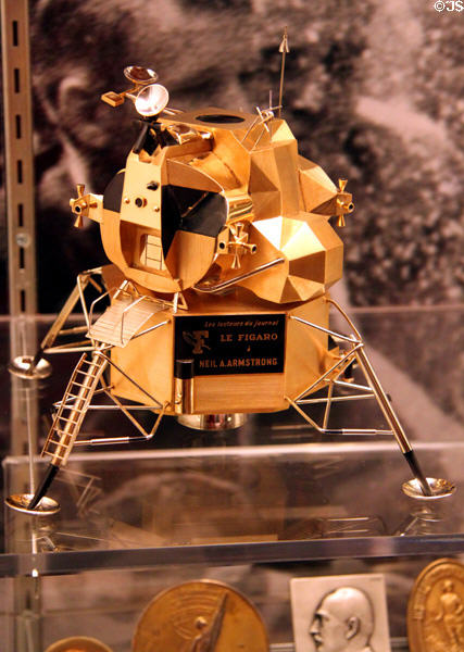 Model of Lunar Lander presented to Armstrong at Neil Armstrong Museum. Wapakoneta, OH.