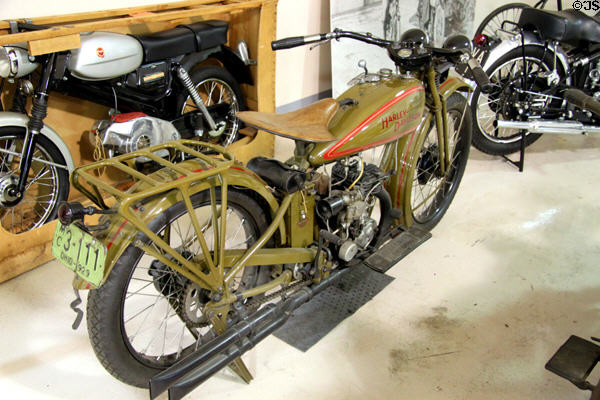 Harley-Davidson motorcycle (1929) from Milwaukee, WI at Crawford Auto Aviation Museum of Cleveland History Center. Cleveland, OH.
