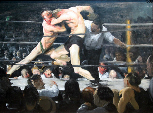 Stag at Sharkey's painting (1909) by George Bellows at Cleveland Museum of Art. Cleveland, OH.