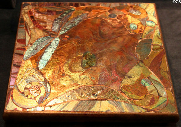 Dragonfly trivet of Favrile glass (c1900-10) by Tiffany Studios at Cleveland Museum of Art. Cleveland, OH.