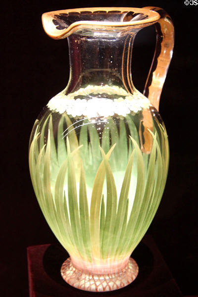 Glass jug with enamel decoration (1847) by Richard Redgrave of England at Cleveland Museum of Art. Cleveland, OH.