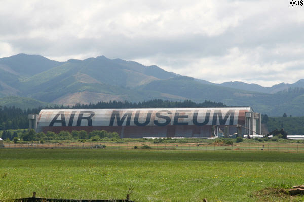 Former US Navy blimp hanger (1942) (wood 1,000 ft long) now Tillamook Air Museum. Tillamook, OR.