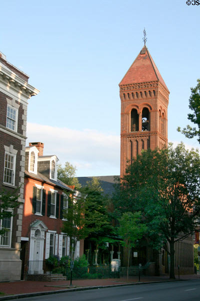 Streetscape along N. Duke St. to St. James Episcopal Church. Lancaster, PA.