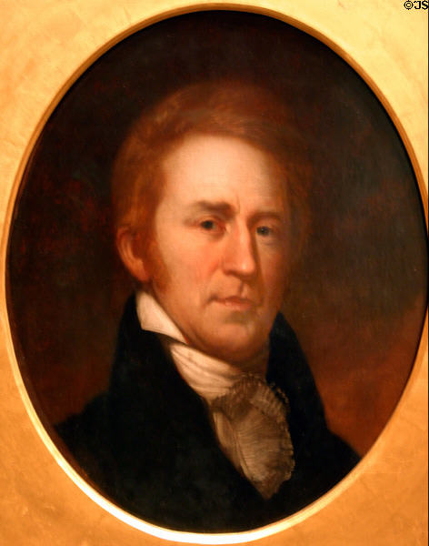 Portrait of William Clark (1807) by Charles Willson Peale in National Portrait Gallery. Philadelphia, PA.