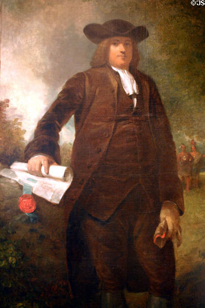 Portrait of William Penn (1832) by Henry Inman in National Portrait Gallery. Philadelphia, PA.