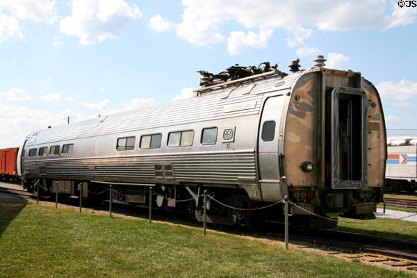 Electrified snack car coach #860 at Railroad Museum of Pennsylvania. Strasburg, PA.