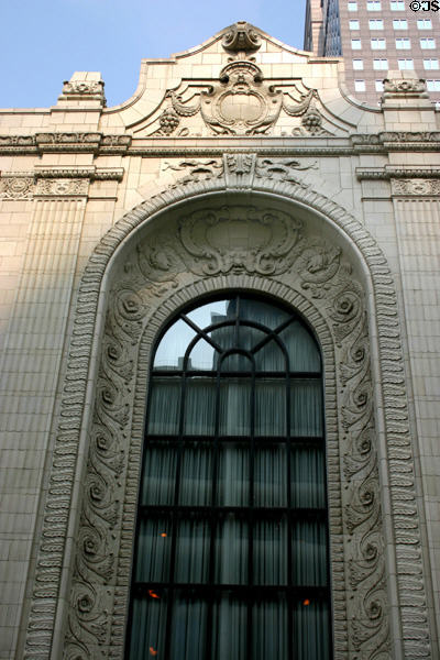 Relief tiles around window of Heinz Hall for the Performing Arts. Pittsburgh, PA.