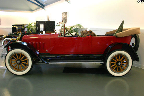 Model E Touring Car (1917) by Standard Steel Car Co., Pittsburgh, PA, at Frick Mansion Auto Collection. Pittsburgh, PA.