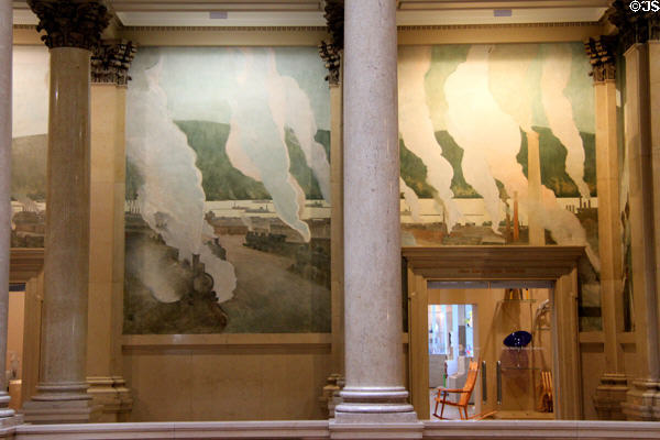 Crowning of Labor mural (1905-8) by John White Alexander at Carnegie Museum. Pittsburgh, PA.