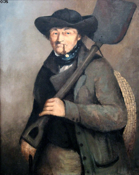Coal Carrier painting (1854-8) by David Gilmour Blythe at Carnegie Museum of Art. Pittsburgh, PA.