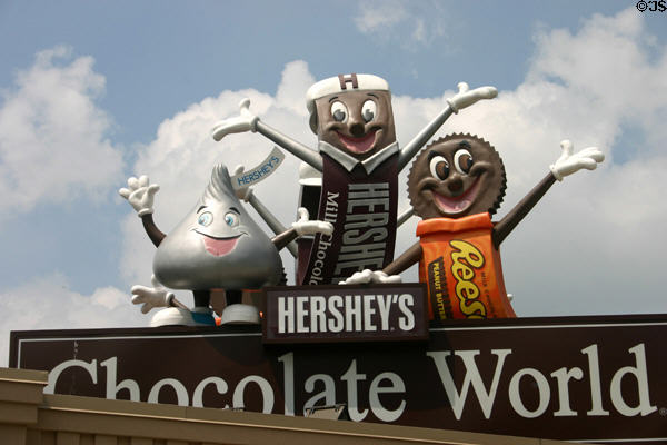 Hershey's Chocolate World sign. Pittsburgh, PA.