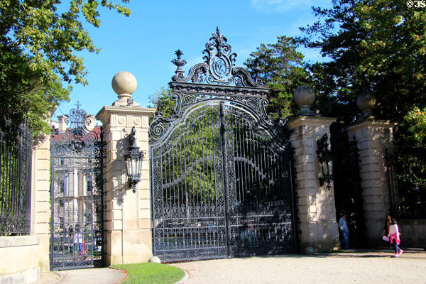 Entrance gate at The Breakers. Newport, RI.