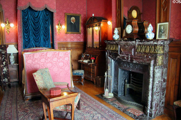 Mr. Edward J. Berwind's Bedroom at The Elms. Newport, RI.