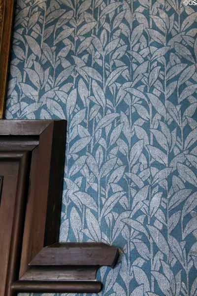 Reproduction of original wall paper by Morris & Co. at Kingscote. Newport, RI.