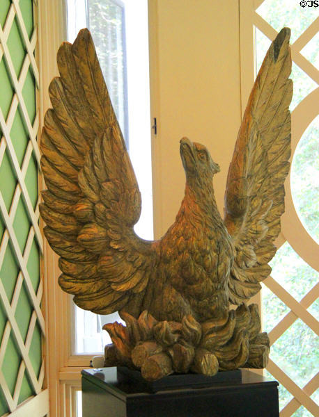American gilded eagle (19thC) at Chepstow. Newport, RI.