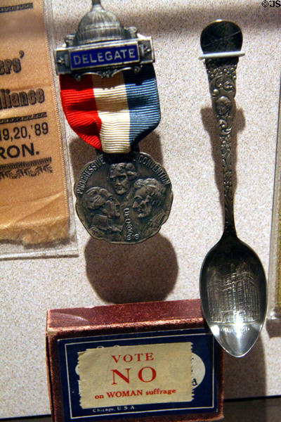 Political promotion objects at South Dakota State Historical Society Museum. Pierre, SD.