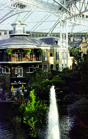 Tropical setting of Opryland Hotel. Nashville, TN.
