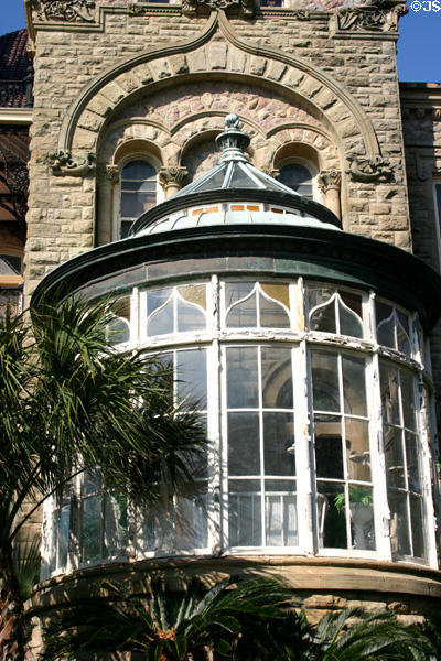 Bishop's Palace conservatory. Galveston, TX.