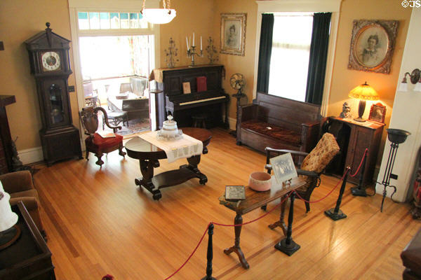 Parlor in Staiti House at Sam Houston Park. Houston, TX.