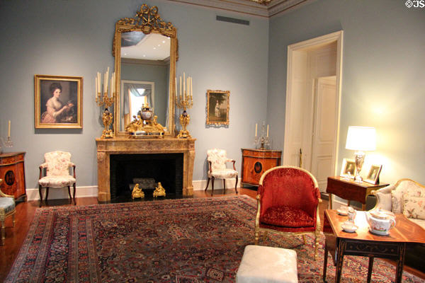 Drawing room at Rienzi house museum. Houston, TX.