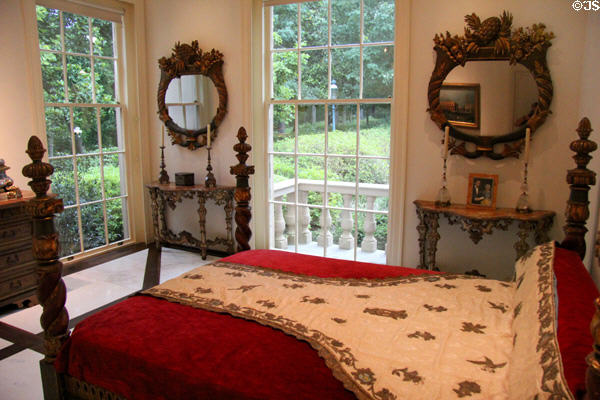 Bedroom at Rienzi house museum. Houston, TX.