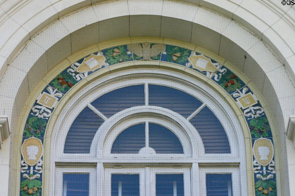 University of Texas Battle Hall tiles with owl. Austin, TX.