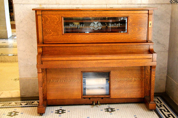 Player piano at Menger Hotel. San Antonio, TX.