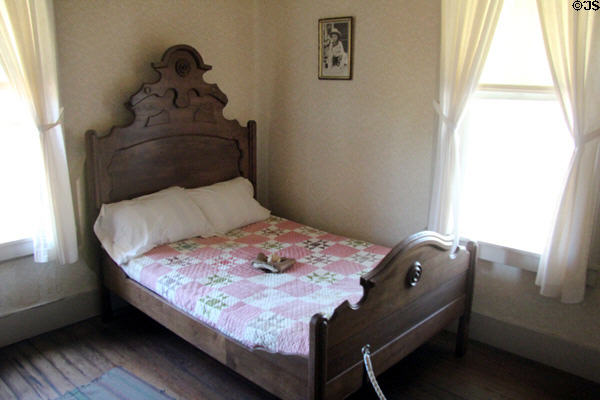 Lyndon B. Johnson boyhood bedroom at LBJ Boyhood Home. Johnson City, TX.