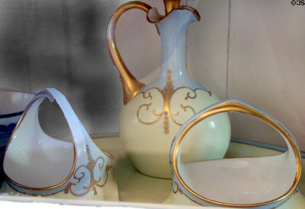 Porcelain pitcher at McFaddin-Ward House. Beaumont, TX.