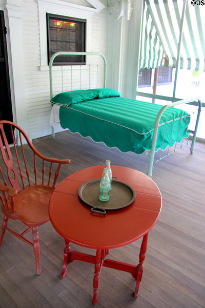 Sleeping porch at McFaddin-Ward House. Beaumont, TX.