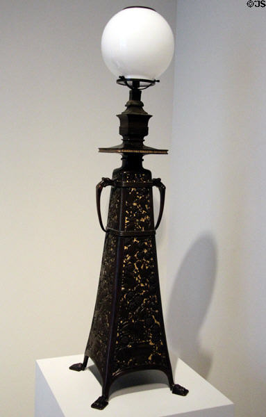 Gasolier (c1880) possibly by Herter Brothers of New York City at Dallas Museum of Art. Dallas, TX.