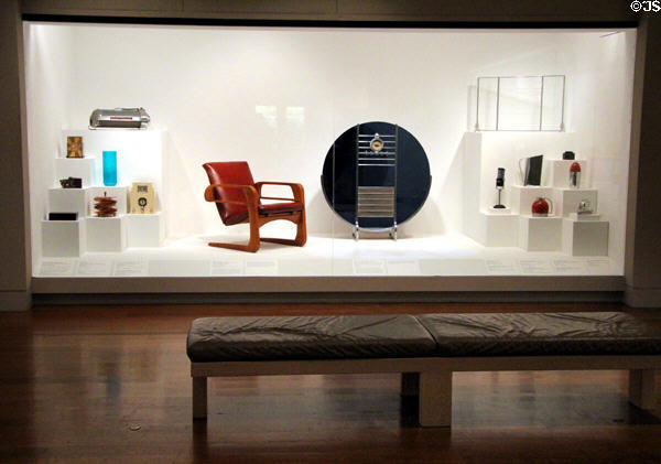 Art Deco objects (1920s-30s) at Dallas Museum of Art. Dallas, TX.