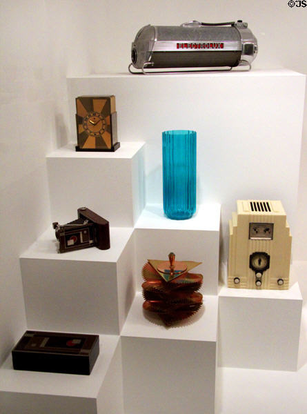 Art Deco objects (1920s-30s) at Dallas Museum of Art. Dallas, TX.