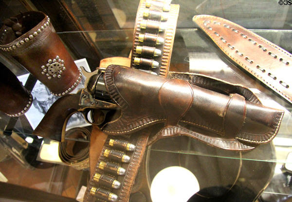 Revolver in holster at Stockyards Museum. Fort Worth, TX.
