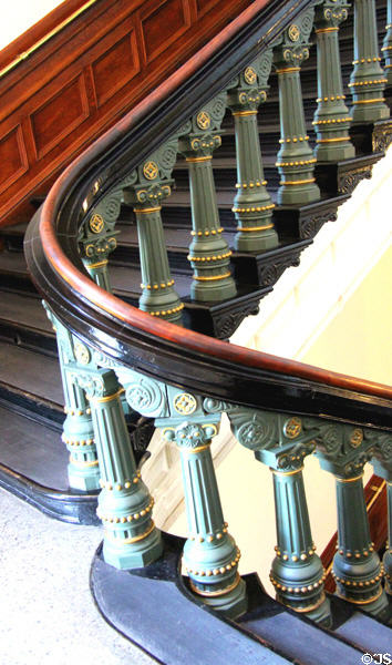 Staircase at Texas State Capitol. Austin, TX.