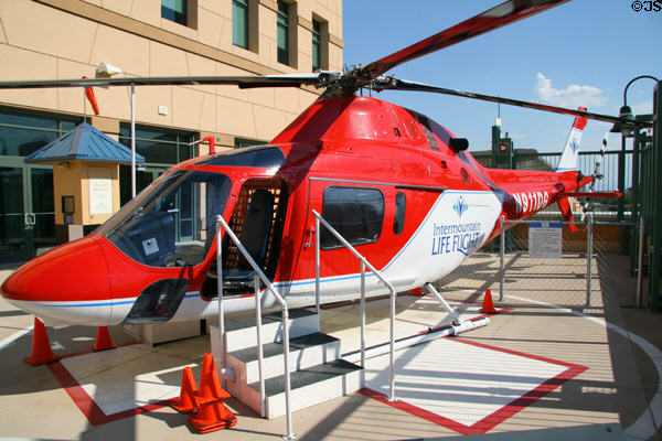 Helicopter play area on roof of Discovery Gateway. Salt Lake City, UT.