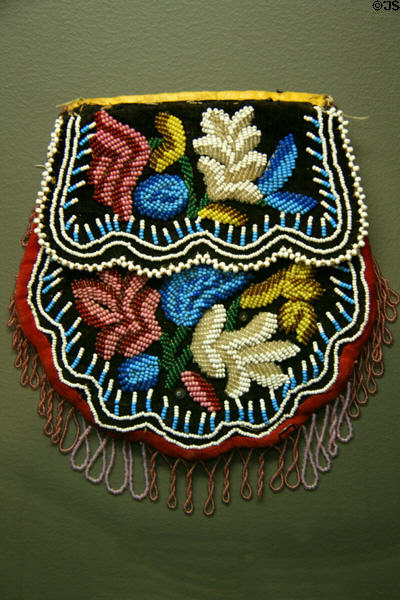 Iroquois beaded bag (c1890) at Utah Museum of Natural History. Salt Lake City, UT.