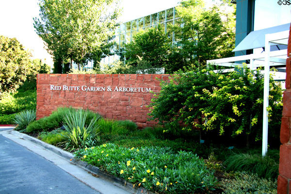 Entrance to Red Butte Garden & Arboretum. Salt Lake City, UT.