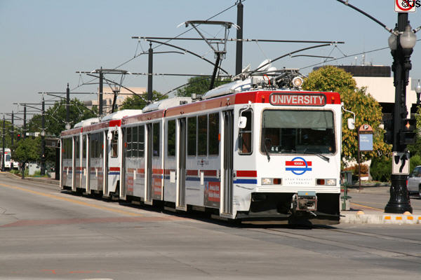 University Streetcar line of Utah Transit Authority. Lehi, UT.