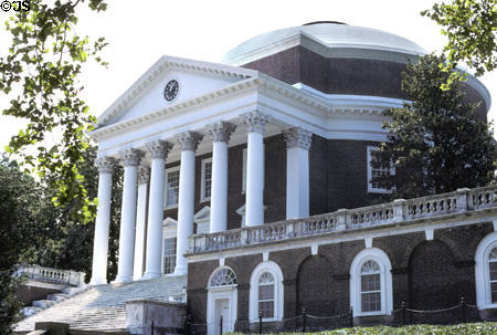 The Rotunda of University of Virginia was modelled after the Pantheon in Rome & was originally the university library. Charlottesville, VA.