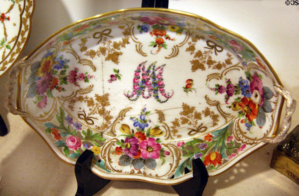 Fruit dish owned by Marie Antoinette & then Dolley Madison at James Madison Museum. Orange, VA.